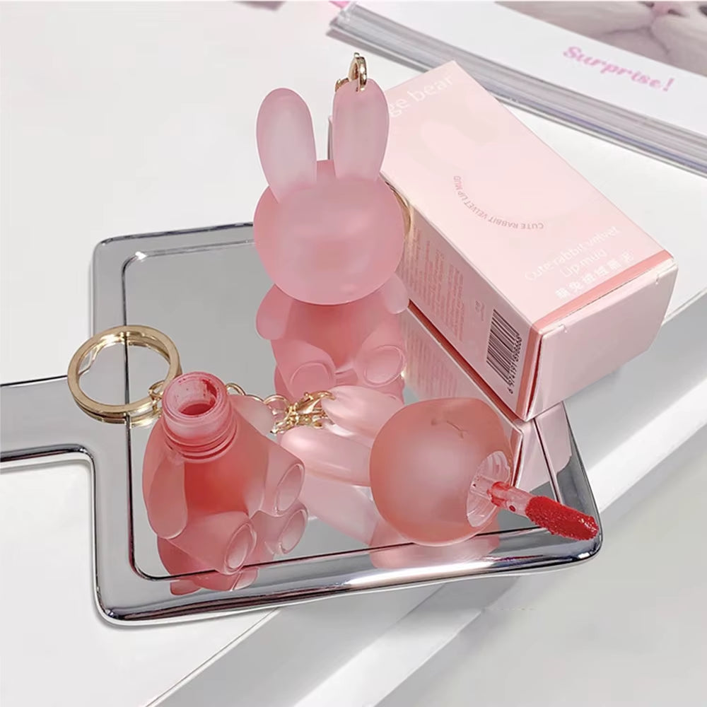 Rabbit Lip Glaze, Matte Velvet Lip Clay Long-Lasting Color Non-Drying Lipstick